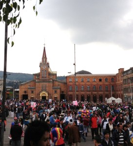 the crowd at the church