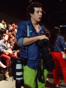 Colombian photographer before the show