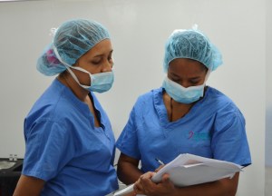 Patricia and Estebes, circulating nurses