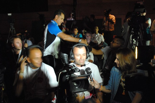 Danilo is interviewed for a segment on Une Canal