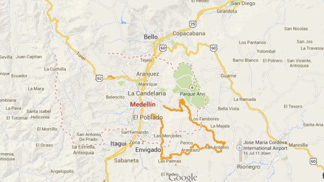 map Medellin