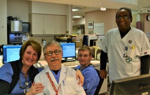 Co-workers in the PACU